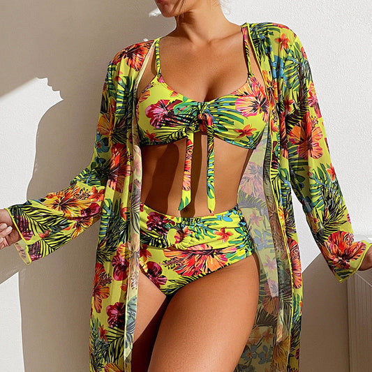 Swimwear Long Sleeved Blouse Three Piece Suit - NOMAN STORE LLC