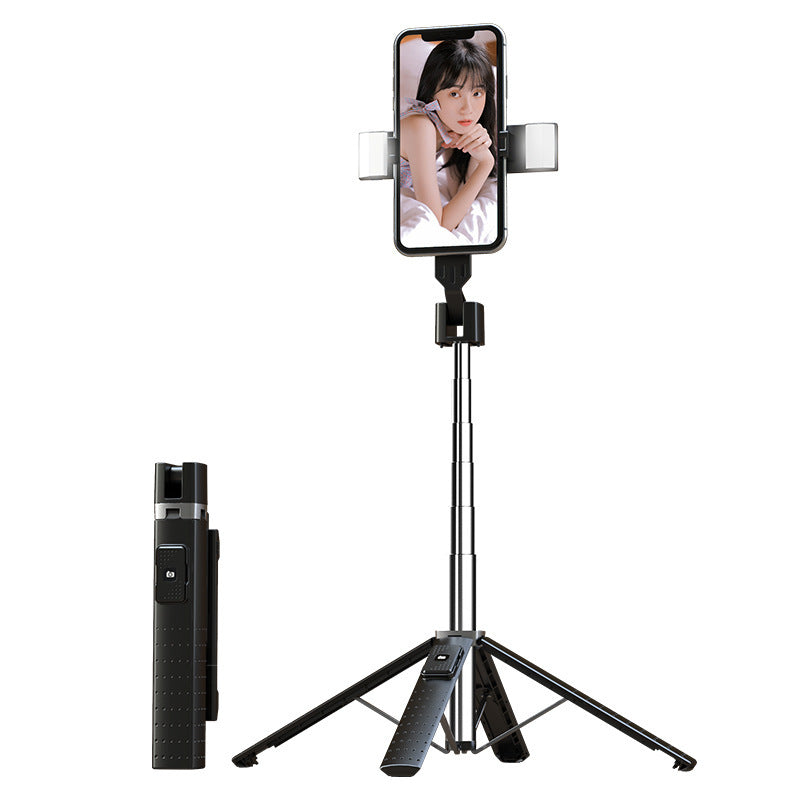 Quadrupod Double Fill Light Mobile Phone Bluetooth-compatible Selfie Stick - NOMAN STORE LLC