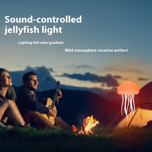 Jellyfish Mood Lamp LED Jellyfish Night Light Portable Jellyfish Lamp Jellyfish Decorations Smart Table Lamp For Bedside Desk - NOMAN STORE LLC