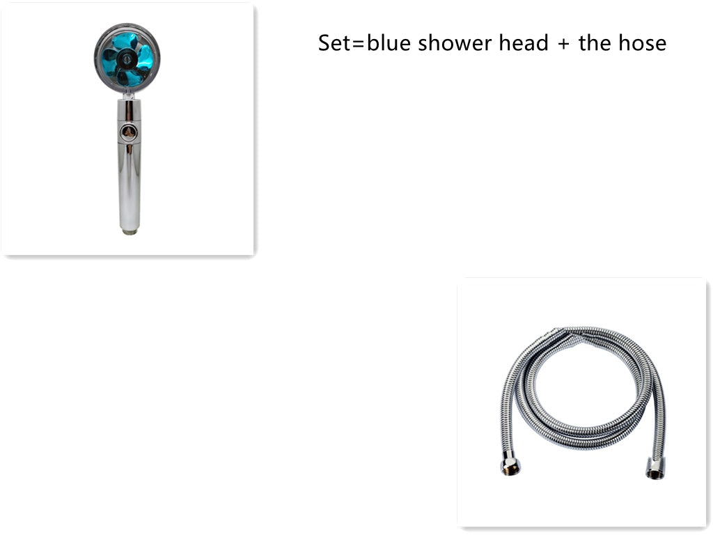 Shower Head Water Saving Flow 360 Degrees Rotating With Small Fan ABS Rain High Pressure Spray Nozzle Bathroom Accessories 7ae46ca3-5642-4ba4-8aa5-90d904f6f341