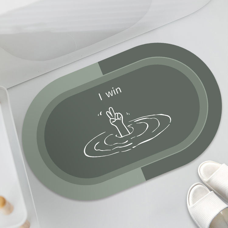 Cushion Cushion Bathroom Sliding Door Floor Bathroom Foot Mat 0138ce27-c6d9-4325-840a-591846f543c6