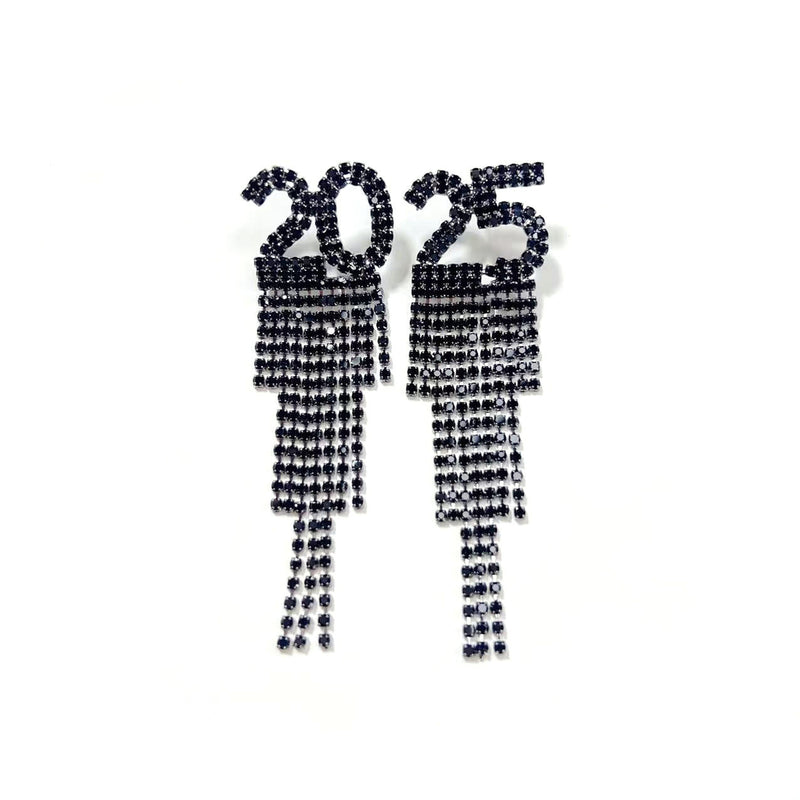2025 Digital Rhinestone Letter Earrings For New Year Pendant Earrings Women's Festival Copper Inlaid Rhinestone Fashion Earrings Party Gift 0245c941-c94d-442d-b0bd-fb6a2585578e
