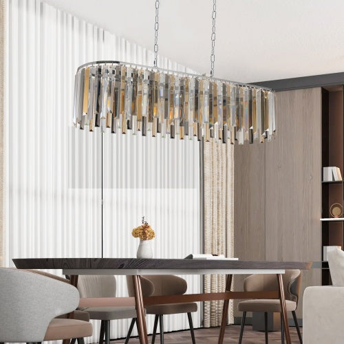 Modern Oval Crystal Chandelier Luxury Home Decor Fixtures - No Bulbs Unavailable Platform- Temu 03321f1e-7066-48be-a81a-11d8455c01b5