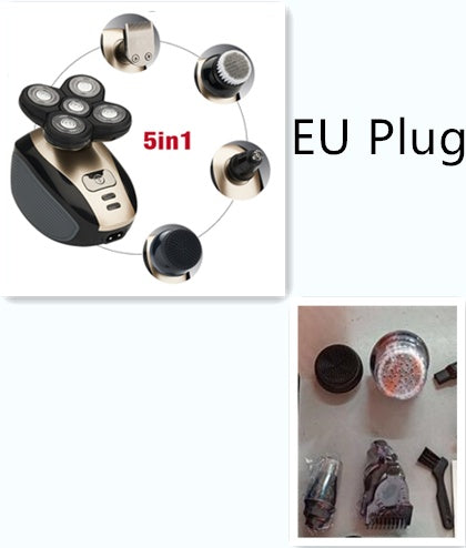5 In 1 Multifunctional Electric Shaver 5 Blade Razor For Men Shaved Head Rechargeable Shaving Machine Beard Nose Hair Trimmer 0402a079-d966-4143-b01c-ed7f46faf9b0