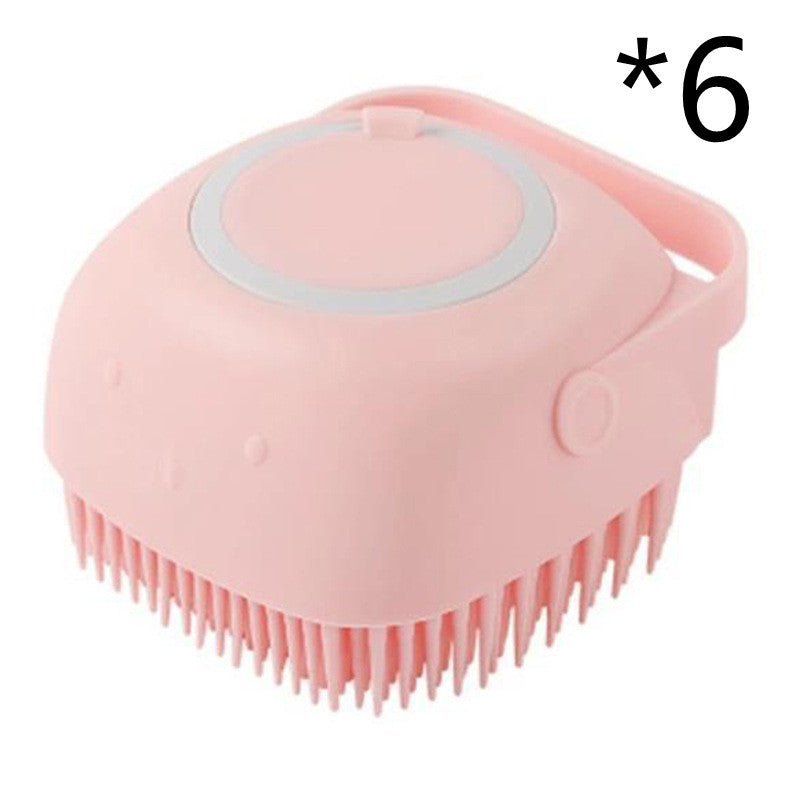 Silicone Dog Bath Massage Gloves Brush Pet Cat Bathroom Cleaning Tool Comb Brush For Dog Can Pour Shampoo Dog Grooming Supplies 06ae370b-592d-4c73-ae47-aa41b9059c98