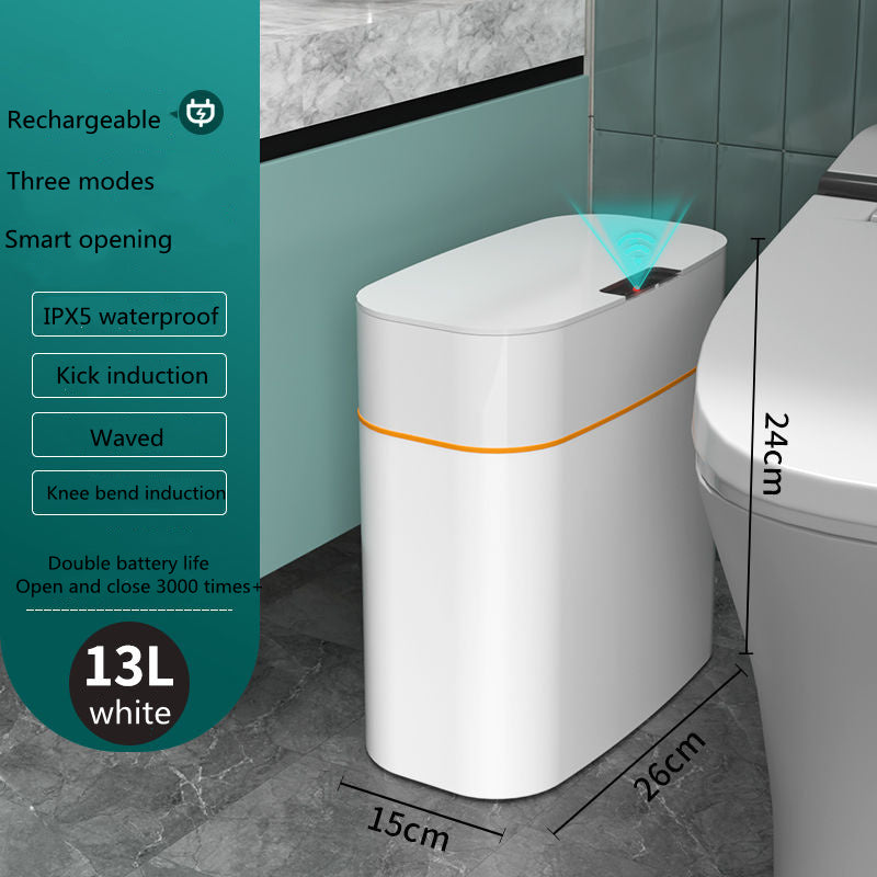 Smart Trash Can With Lid For Bedroom And Living Room Kitchen Storage Box Trash Can Induction Small Car Box Automatic Smart Dustbin Smart Trash Bin 06d86d52-0156-4f70-9274-da473fc2acd5