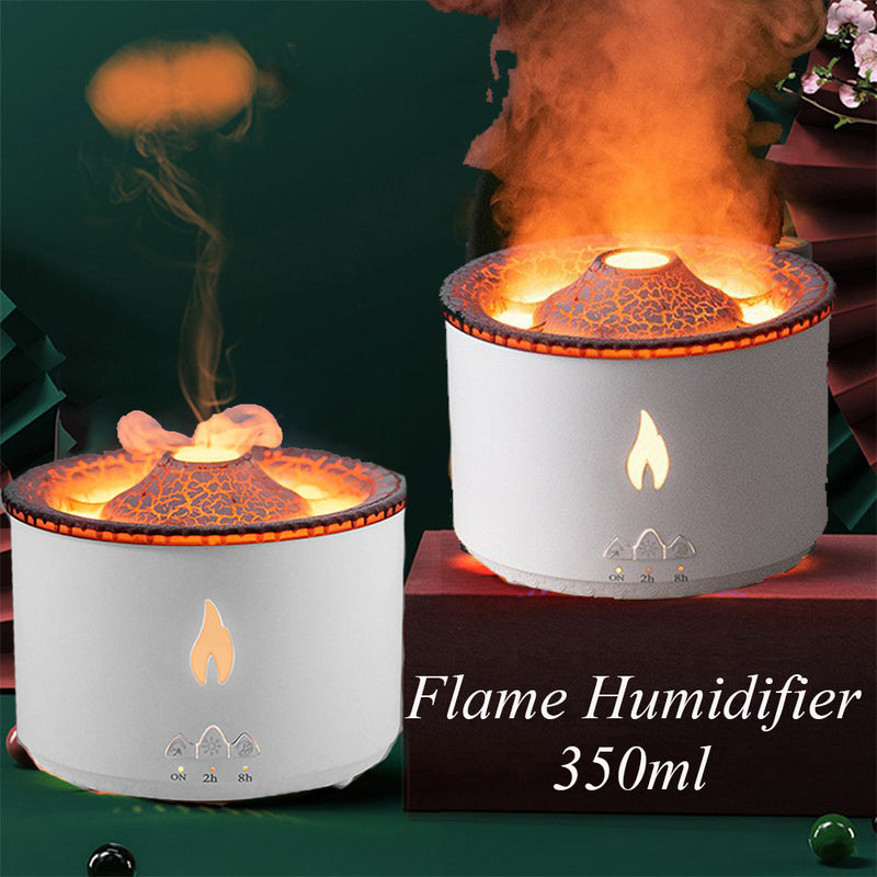 New Creative Ultrasonic Essential Oil Humidifier Volcano Aromatherapy Machine Spray Jellyfish Air Flame Humidifier Diffuser 06f50db5-89e1-40ae-856f-f77a291a163a