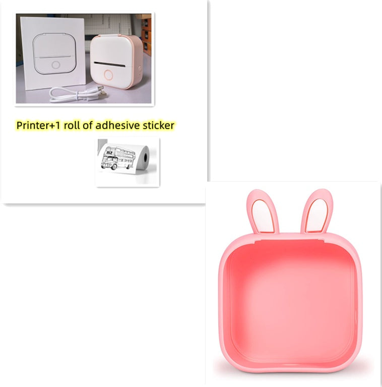 Portable Mini Thermal Label Printer Home Photo Printer Student Wrong Question Printer Bluetooth-compatible Mini Label Printer Price Tag 0761bac7-3a07-49d0-93e3-fcc908da3a7a