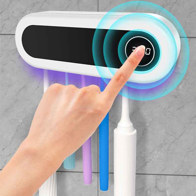 Wall Mounted Toothbrush Holder Smart Toothbrush UV Sterilizer Holder Toothpaste Dispenser Squeezer For Bathroom Accessories 088b16d1-97c2-43c4-974f-7820d533e790