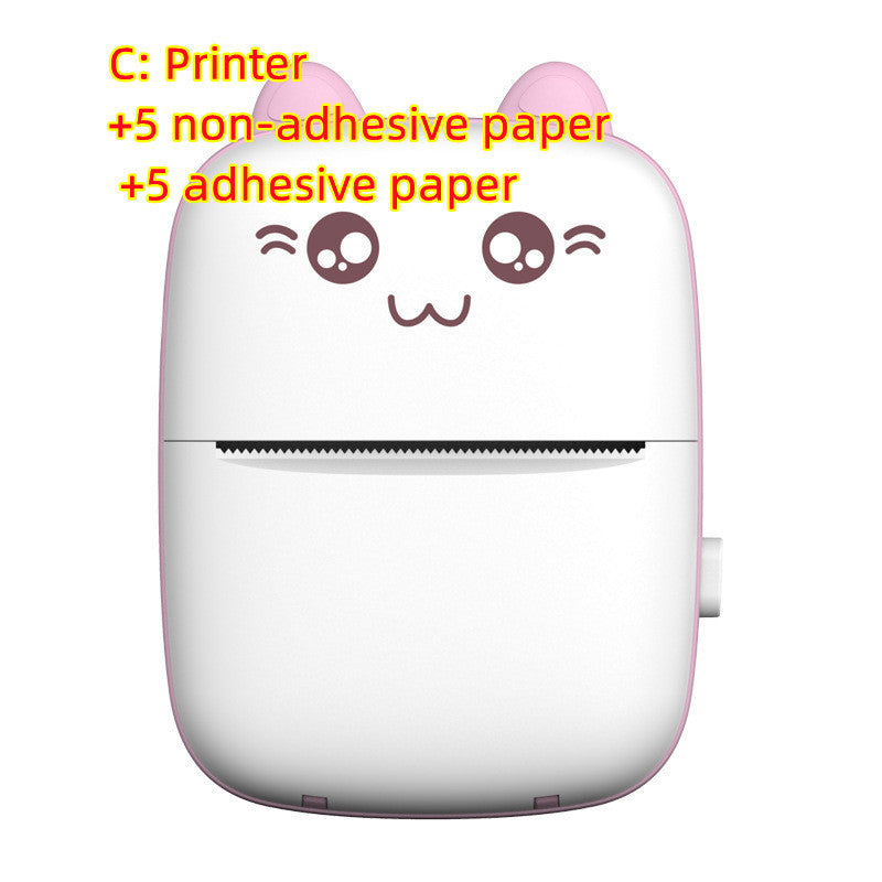 Mini Printer Portable Mini Bluetooth WiFi New Wrong Printer Mobile Phone Photo Title Note Hot Print Pocket Student Error Label Printer 092212d3-e612-4e88-8755-38bcd743aced
