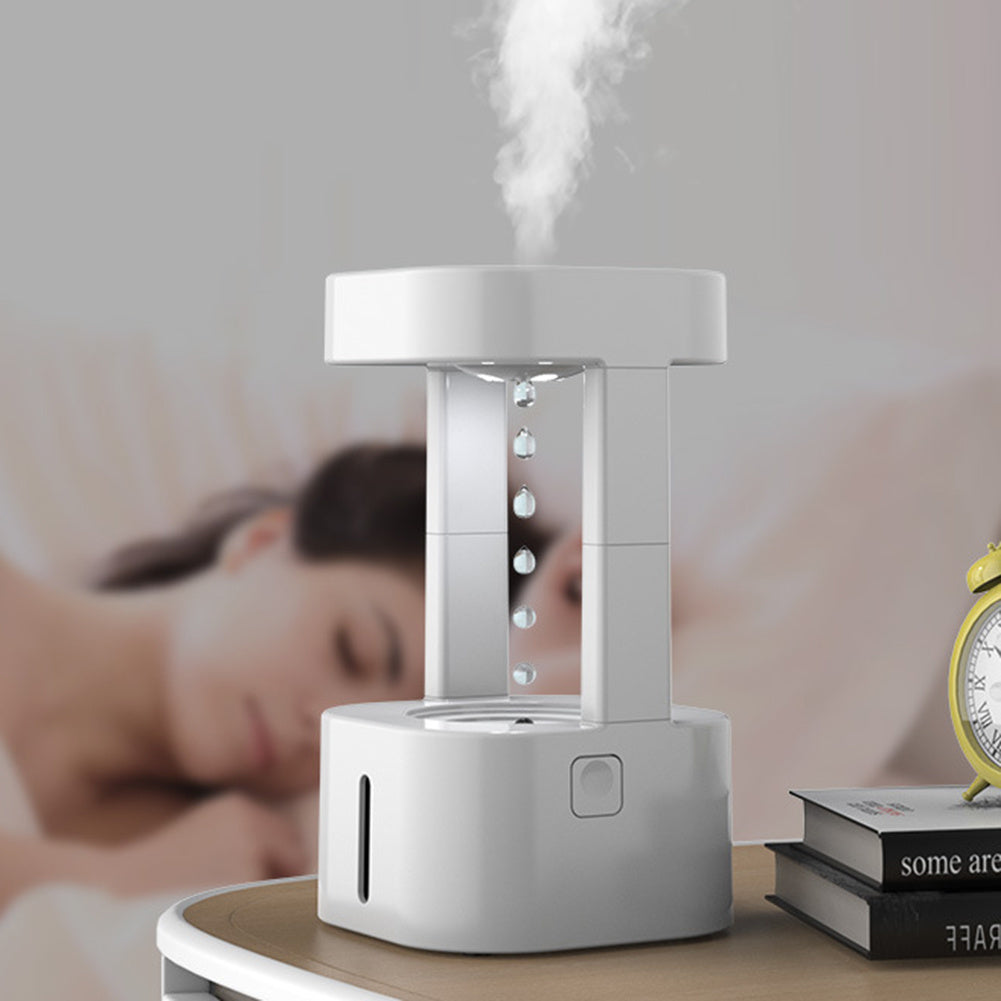 Creative Anti-gravity Water Drop Humidifier Air Conditioning Mist Spray Household Quiet Bedroom Office With 580ML Water Tank - NOMAN STORE LLC