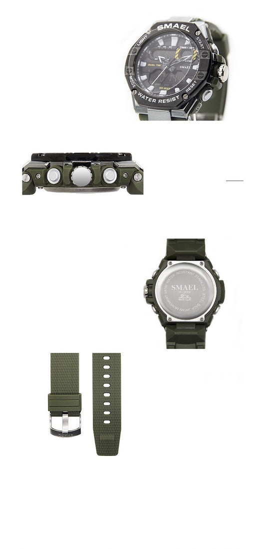 Digital Alloy Electronic Watch Men - NOMAN STORE LLC