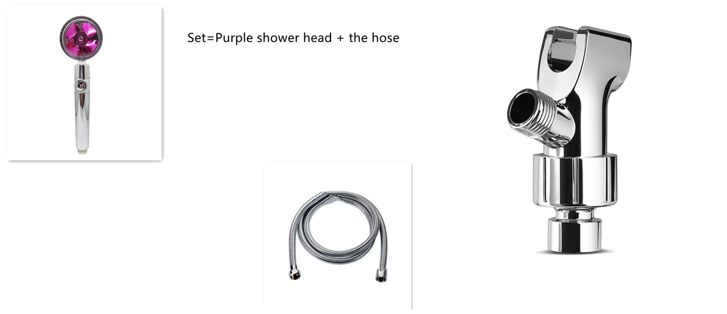 Shower Head Water Saving Flow 360 Degrees Rotating With Small Fan ABS Rain High Pressure Spray Nozzle Bathroom Accessories 0ba4adf6-cd55-4efe-8d17-401b2e22121a
