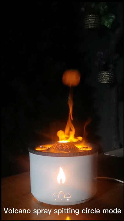 New Creative Ultrasonic Essential Oil Humidifier Volcano Aromatherapy Machine Spray Jellyfish Air Flame Humidifier Diffuser 0cff72de-a20e-4d55-b377-505a59c05aa3