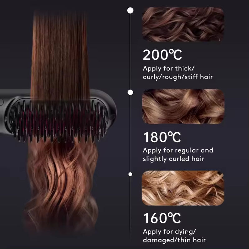 2 In 1 Straight Hair Comb Wireless Hair Straightener Brush Hair Fast Heating Portable Hot Curler USB Charging 0df05af8-3ed1-4d60-99c4-f06555e01d7b