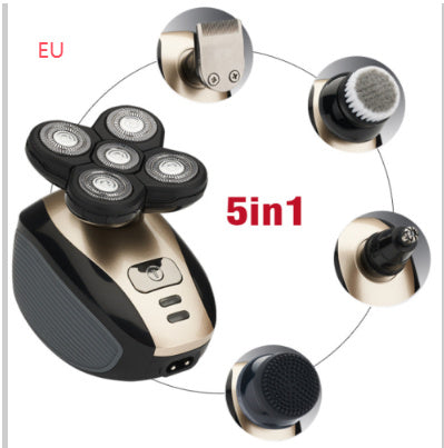 5 In 1 Multifunctional Electric Shaver 5 Blade Razor For Men Shaved Head Rechargeable Shaving Machine Beard Nose Hair Trimmer 0e032447-38ff-48e8-a66d-443d76151534