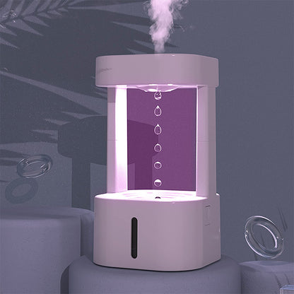 Creative Anti-gravity Water Drop Humidifier Air Conditioning Mist Spray Household Quiet Bedroom Office With 580ML Water Tank - NOMAN STORE LLC