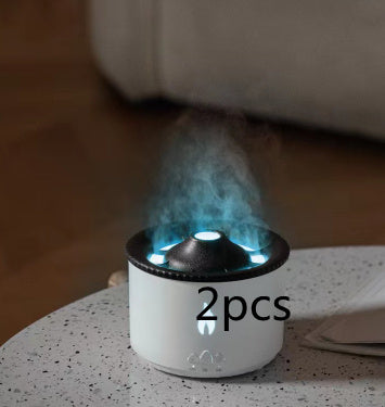 New Creative Ultrasonic Essential Oil Humidifier Volcano Aromatherapy Machine Spray Jellyfish Air Flame Humidifier Diffuser 0f2a5df7-7b68-4598-b8cb-e751f0408dcc