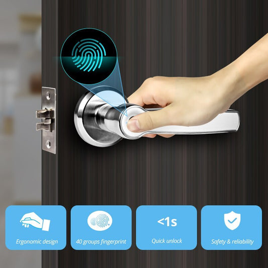 Indoor zinc alloy fingerprint handle lock - NOMAN STORE LLC