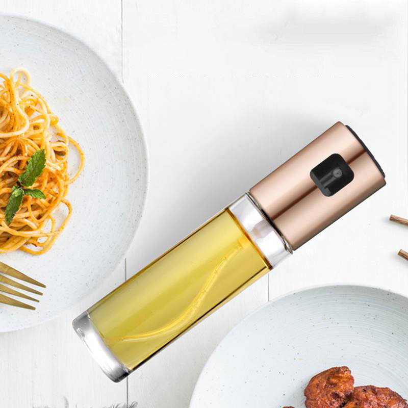 BBQ Healthy Kitchen Cooking Oil Vinegar Spray Bottle Push Type Oil Spray BottlePump Oil Tank Leakproof BBQ Sprayer BBQ Tools Kitchen Gadgets 10093621579196