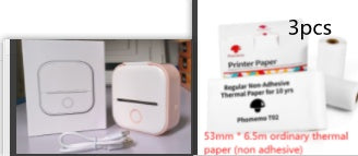 Portable Mini Thermal Label Printer Home Photo Printer Student Wrong Question Printer Bluetooth-compatible Mini Label Printer Price Tag 100febcd-62a2-4773-9475-b1bc5d786535