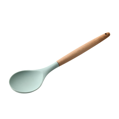Silicone Kitchenware With Wooden Handle - NOMAN STORE LLC