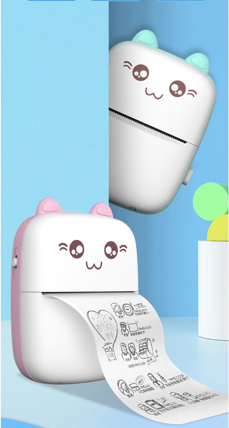 Mini Printer Portable Mini Bluetooth WiFi New Wrong Printer Mobile Phone Photo Title Note Hot Print Pocket Student Error Label Printer 1052963472862