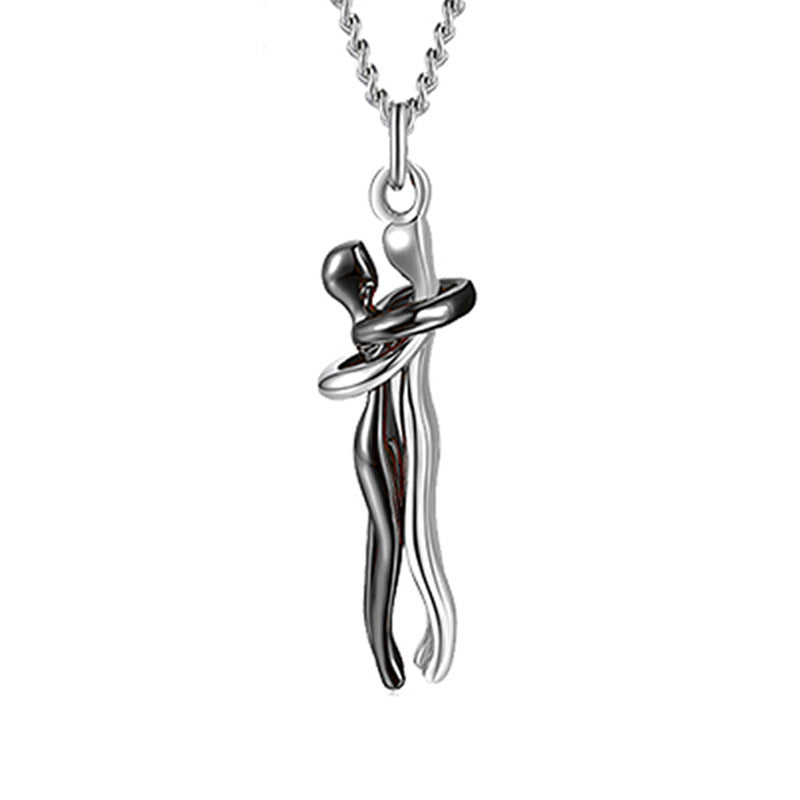 Love Hug Necklace Unisex Men Women Couple Jewelry Simple Temperament Clavicle Chain Valentines Day Lover Gift 110383671240