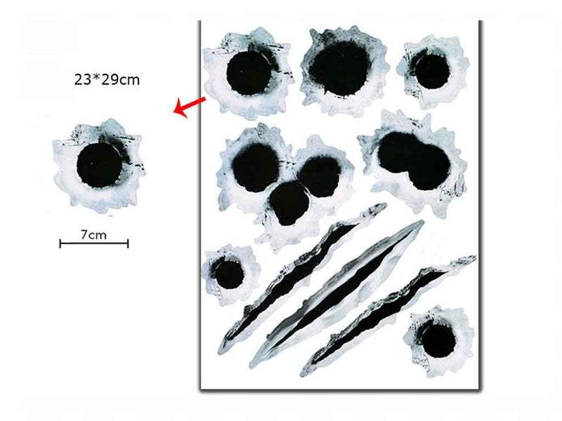 Simulation Bullet Hole Car Sticker, Car Bullet Hole Crack Car Sticker 114d1f2f-d24c-4fa7-a8b6-bc9059a4098d