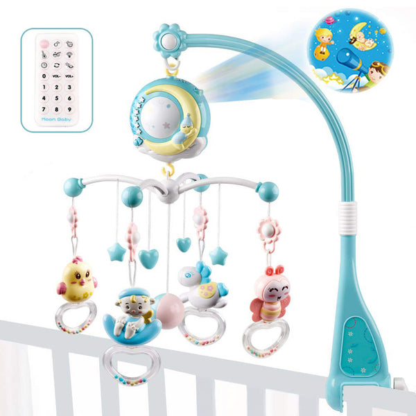 Baby Rattles Crib Mobiles Toy Holder Rotating Mobile Bed Bell Musical Box Projection Newborn Infant Baby Boy Toys 1201108032474
