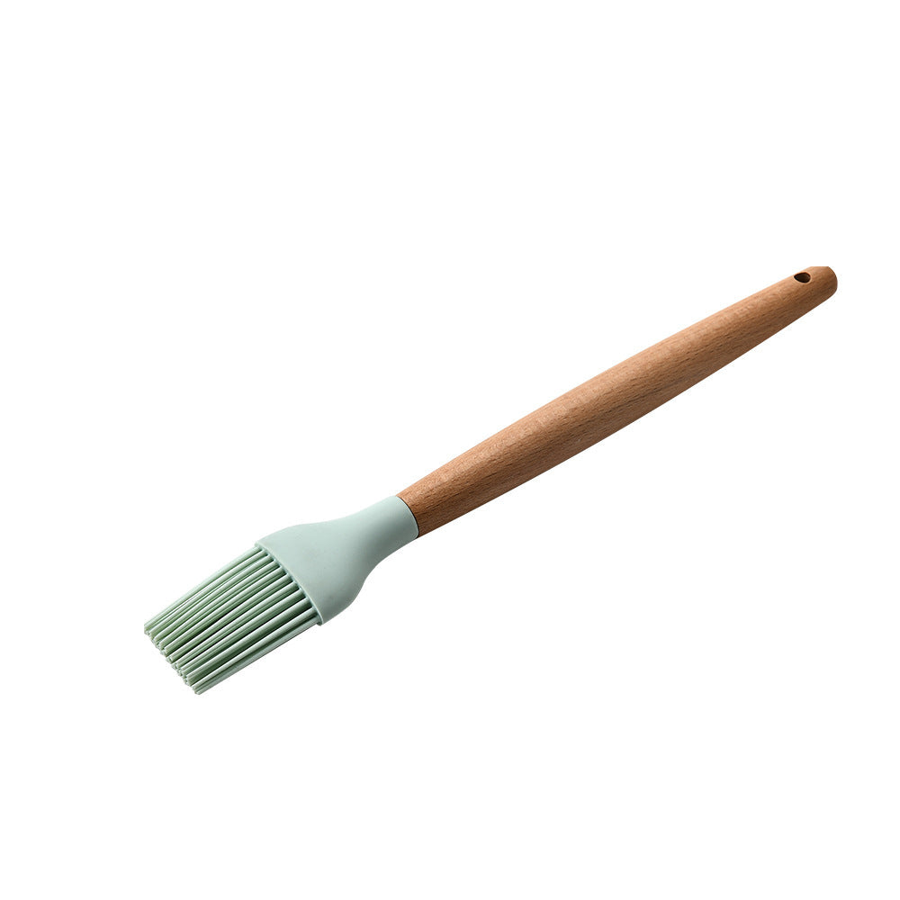 Silicone Kitchenware With Wooden Handle - NOMAN STORE LLC