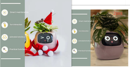 Smart Planter Endless Fun Over 49 Rich Expressions 7 Smart Sensors And AI Chips Make Raising Plants Easy And Fun - NOMAN STORE LLC