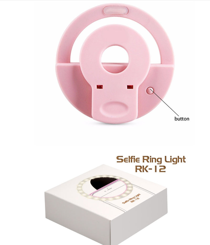 Mobile phone fill light USB charging model rk12 mobile phone self-timer beauty fill light 1292279226906