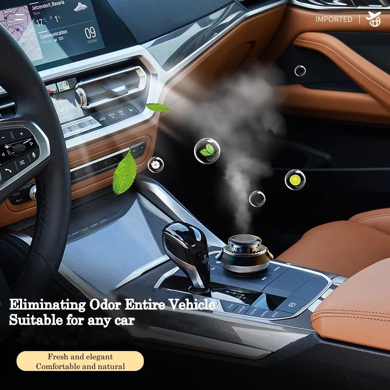 Portable Kinetic Car Air Freshener Solar Powered Double Ring Rotating Air Cleaner Perfume Fragrance Diffuser 132bf8f0-e315-4924-86e6-dc267423ed8f