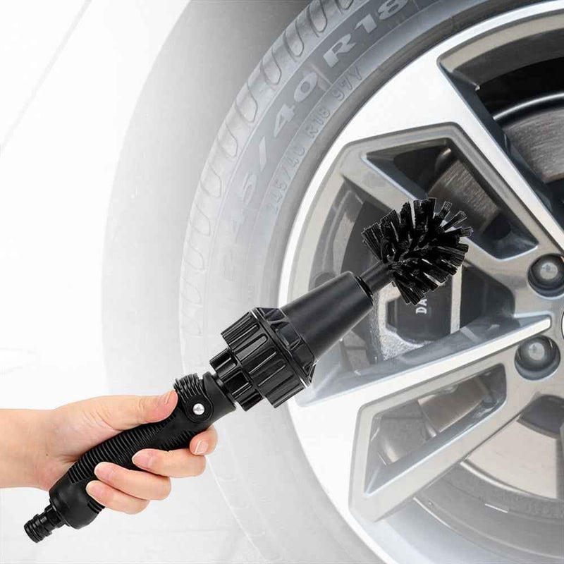 Water-driven Rotary Cleaning Brush Wash Hand-held Water Spray Brush 1343076898485