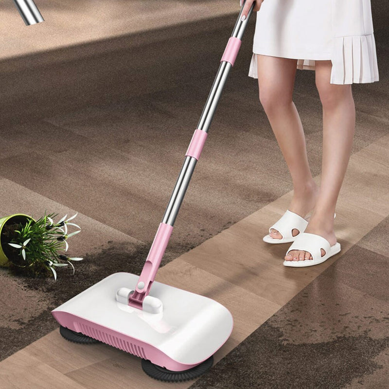 Hand Push Sweeper Household Broom Dustpan Mop Floor All-in-one Machine Gift Mop Sweeper 1379420419234