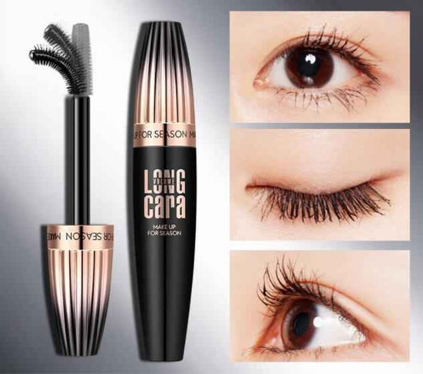 Makeup Eyelash Mascara Eye Lashes Makeup 4D Silk Fiber Lash Mascara New Long Curling Black Waterproof Fiber Mascara 1383647811197
