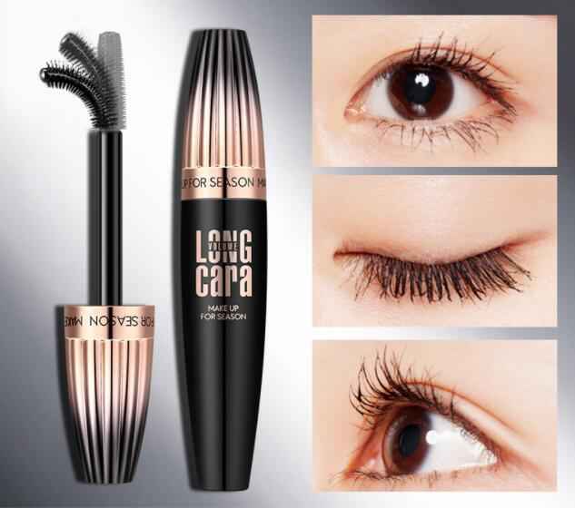 Makeup Eyelash Mascara Eye Lashes Makeup 4D Silk Fiber Lash Mascara New Long Curling Black Waterproof Fiber Mascara 1383647811197