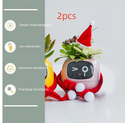 Smart Planter Endless Fun Over 49 Rich Expressions 7 Smart Sensors And AI Chips Make Raising Plants Easy And Fun - NOMAN STORE LLC