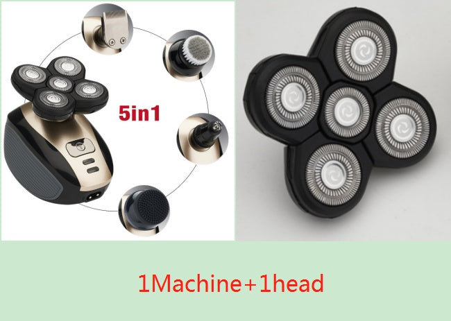 5 In 1 Multifunctional Electric Shaver 5 Blade Razor For Men Shaved Head Rechargeable Shaving Machine Beard Nose Hair Trimmer 1510509279419