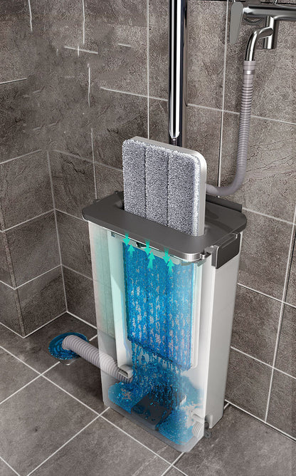360 Degrees Shaft Rotates Aluminum Alloy Rod Floor Mop and Bucket Set Professional Floor Cleaning System - NOMAN STORE LLC