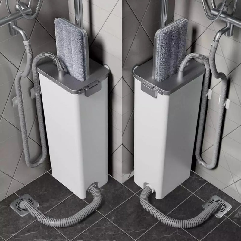 360 Degrees Shaft Rotates Aluminum Alloy Rod Floor Mop and Bucket Set Professional Floor Cleaning System 1614926178595