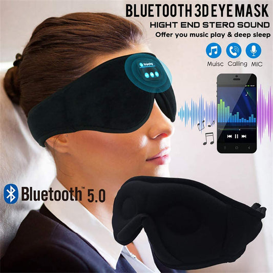 Wireless Call Stereo Music Blackout Sleep Eye Mask - NOMAN STORE LLC