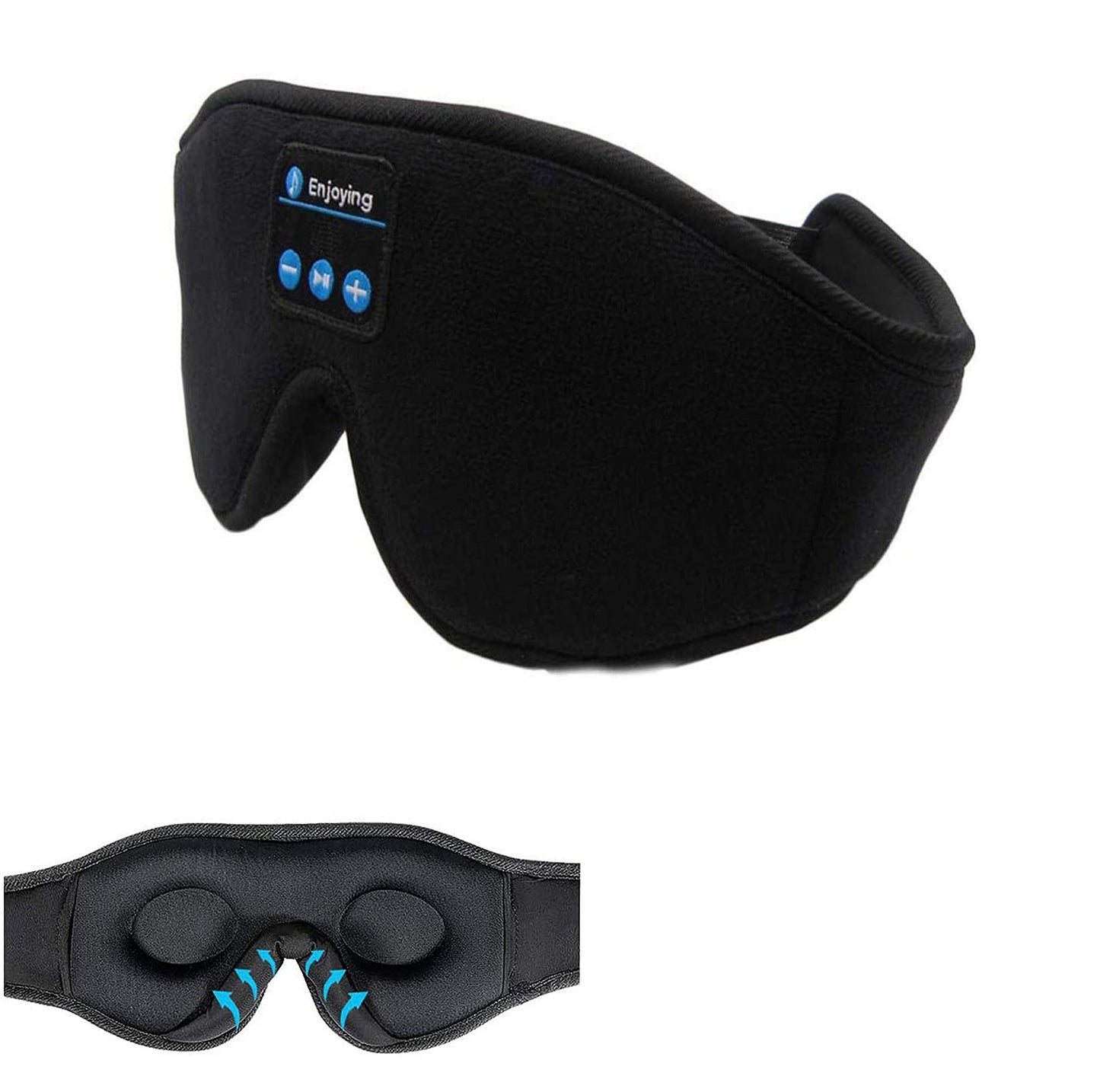 Wireless Call Stereo Music Blackout Sleep Eye Mask - NOMAN STORE LLC