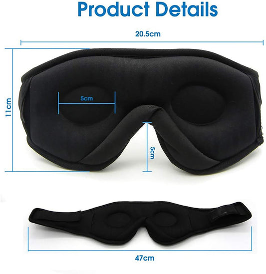 Wireless Call Stereo Music Blackout Sleep Eye Mask - NOMAN STORE LLC