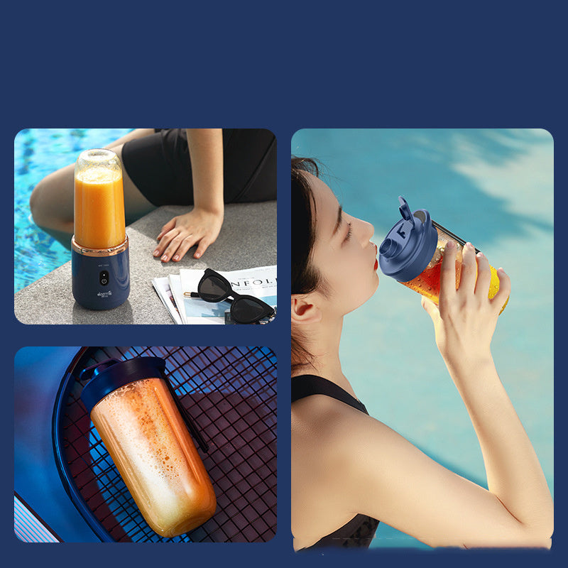 6blade Portable Blender Mini Juicer Cup Extractor Smoothie USB Charging Fruit Squeezer Blender Food Mixer Ice Crusher Portable Juicer Machine 1617585458927