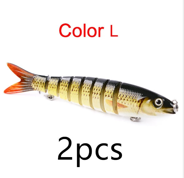 Pike Fishing Lures Artificial Multi Jointed Sections Hard Bait Trolling Pike Carp Fishing Tools 1617870401018