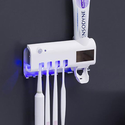 Intelligent UV Toothbrush Sterilizer Automatic Toothpaste Squeezer Toothbrush Toothpaste Rack - NOMAN STORE LLC