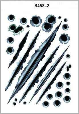 Simulation Bullet Hole Car Sticker, Car Bullet Hole Crack Car Sticker 1621908563766