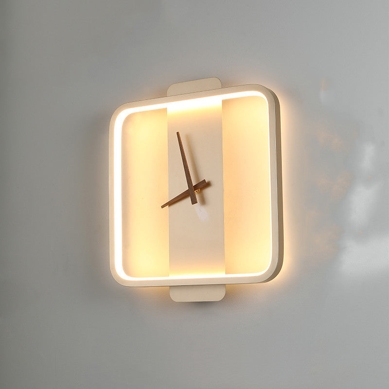 Nordic Wall Lamp Bedroom Bedside Lamp Clock Modeling Lamp 1622877246773